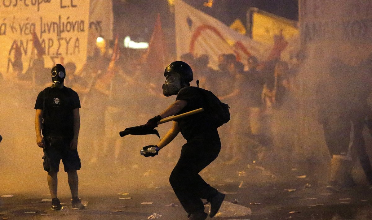 Protestai Graikijoje