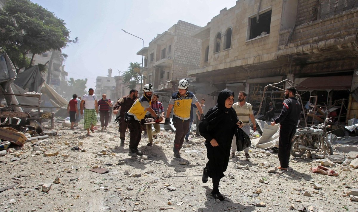 Sprogdinimo Sirijos šiaurės vakaruose aukų padaugėjo iki 19