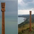 Gyventojus glumina Anglijoje paslaptingai išdygusi medinė skulptūra: ant jos užrašytas Perkūno vardas