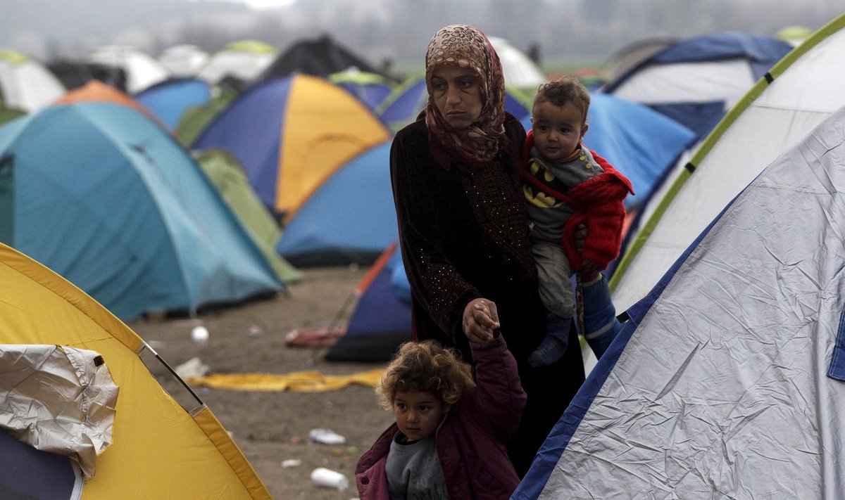 Pabėgėliai Graikijos pasienyje