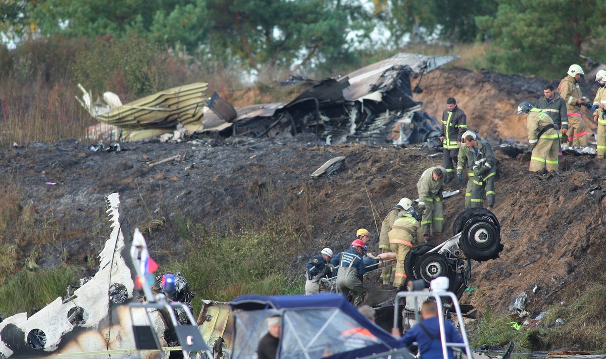 Jaroslavlyje nukrito lėktuvas su "Lokomotiv" žaidėjais