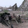 Prie Rusijos aneksuoto Krymo sienos Ukrainos ginkluotosios pajėgos surengė karinius mokymus