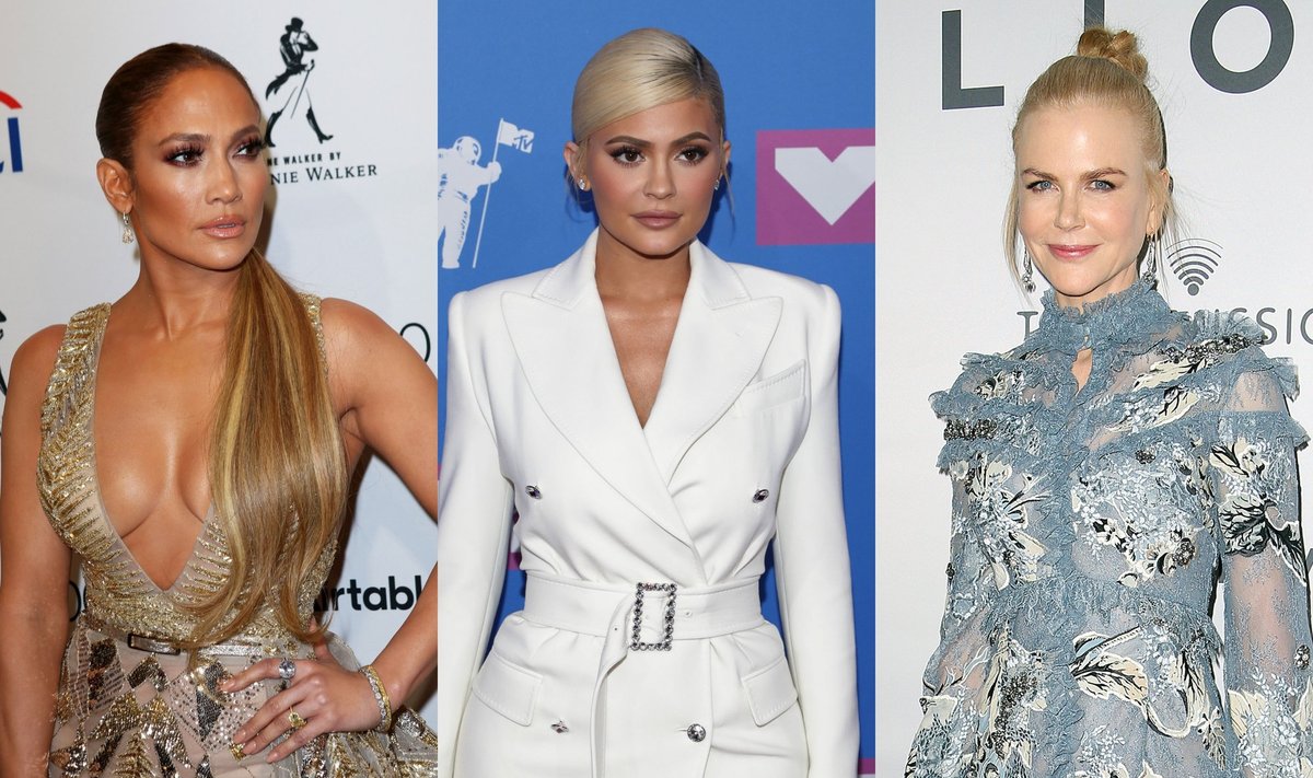 Jennifer Lopez, Kylie Jenner, Nicole Kidman