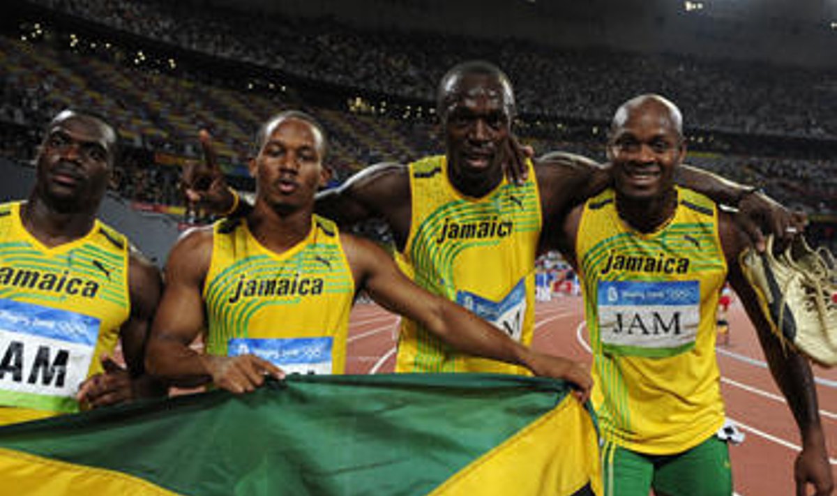 Jamaikos sprinterių rinktinė - olimpinė čempionė