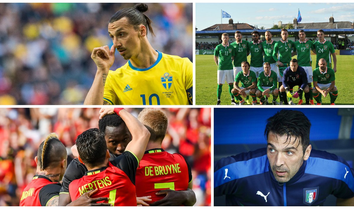 Zlatanas Ibrahimovičius, Airijos rinktinė, Belgijos rinktinė. Gianluigi Buffonas (AFP, LaPresse, Reuters-Scanpix nuotr.)