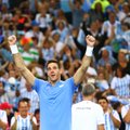Argentinietis J. M. del Potro po 5 valandų kovos išlygino Deviso taurės finalo rezultatą