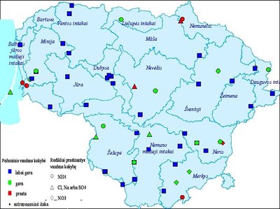 Lietuvos požeminio vandens kokybės įvertinimas. Lietuvos geologijos tarnybos skaidrė