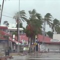 Uraganas „Newton“ Meksikoje pareikalavo dviejų žmonių gyvybių