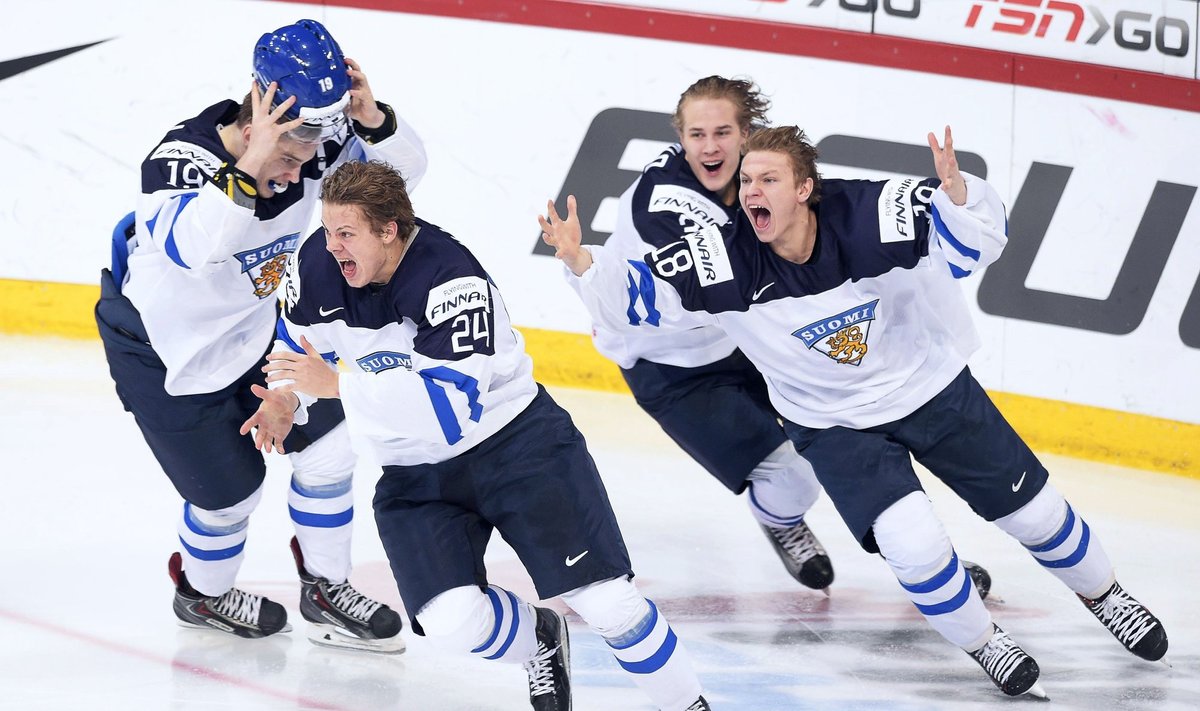 Suomiai džiaugiasi pergale
