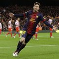 Septyniolikoje iš eilės rungtynių bent po įvartį pelnęs L.Messi tapo pasaulio rekordininku
