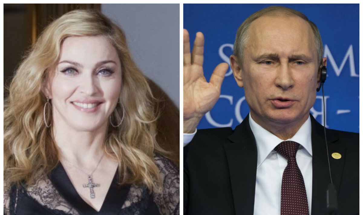 Madonna ir Vladimiras Putinas
