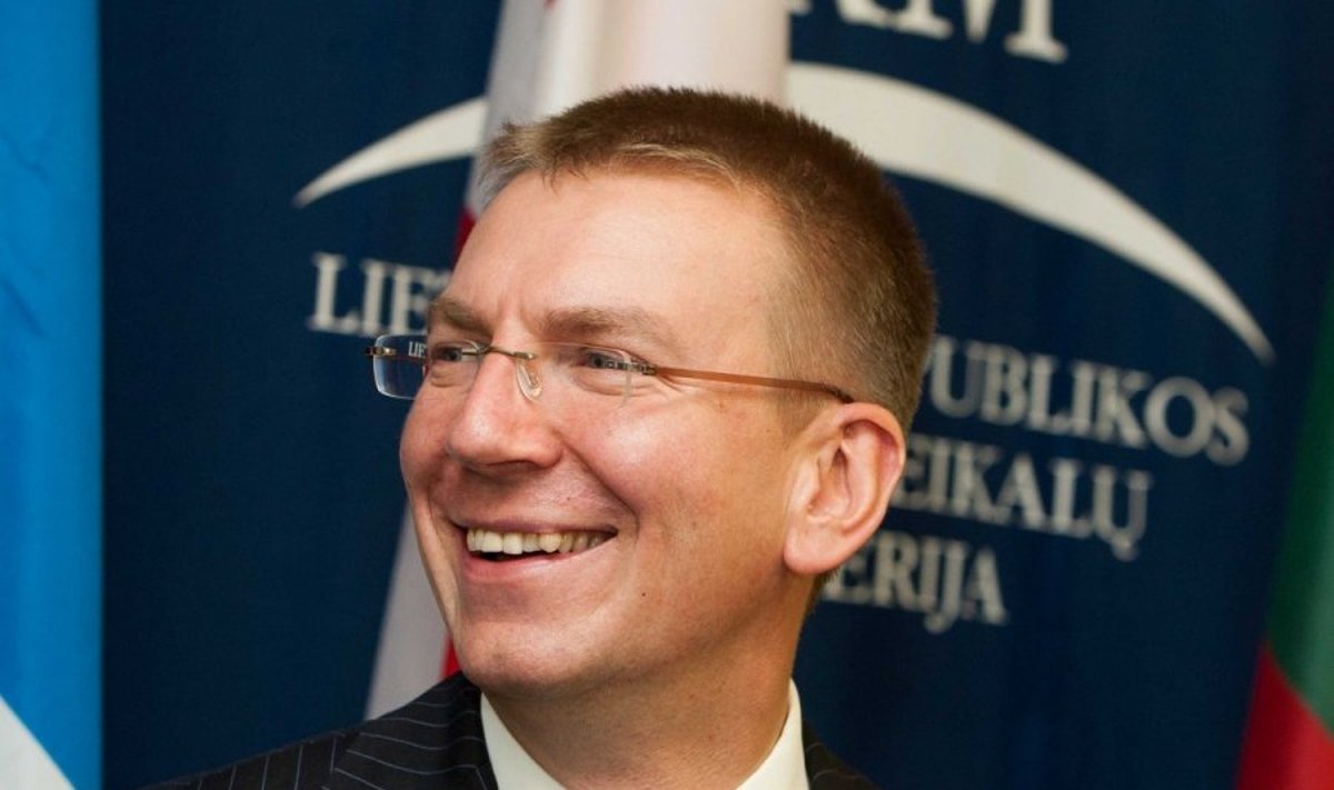 Latvijos užsienio reikalų ministras Edgaras Rinkevičius