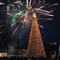 Įžiebta didžioji Druskininkų Kalėdų eglė, prakartėlė ir 46 eglučių parkas