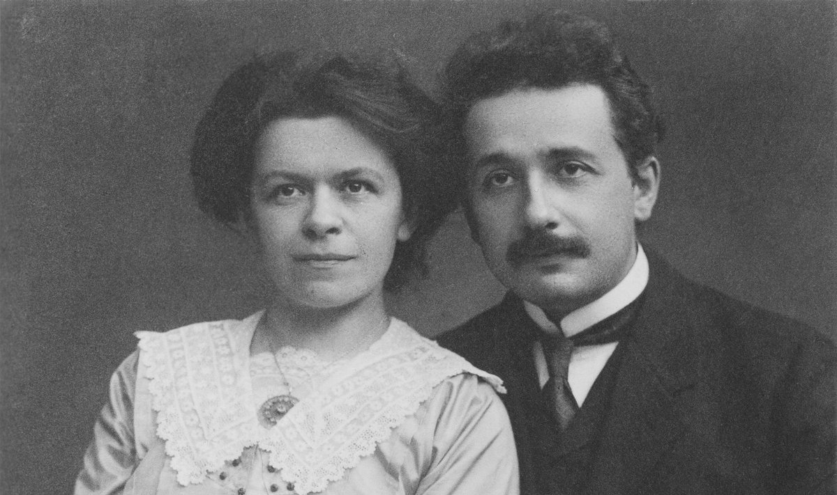 Albertas Einšteinas su žmona Mileva