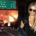 JAV garsenybės kenčia pragarą: gaisras plinta į prabangų rajoną, Paris Hilton ir Eva Longoria skuba iš namų išgabenti turtą