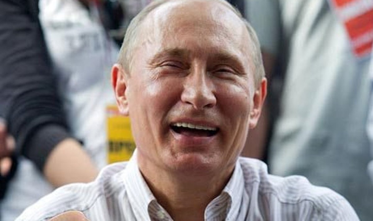 V. Putinas ir špygos montažas