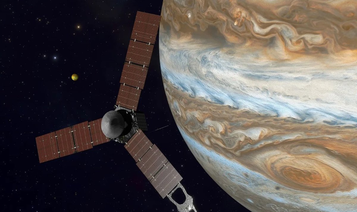 Jupiterį tyrinėjantis zondas Juno.