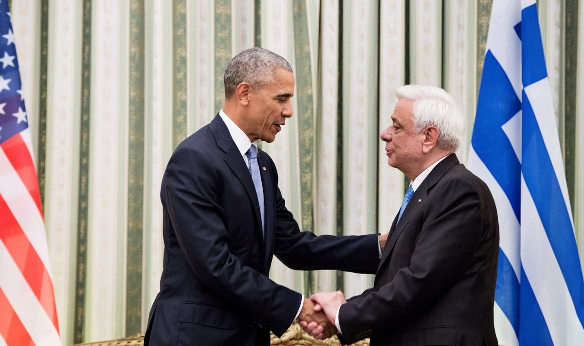 Barackas Obama ir Prokopis Pavlopoulos