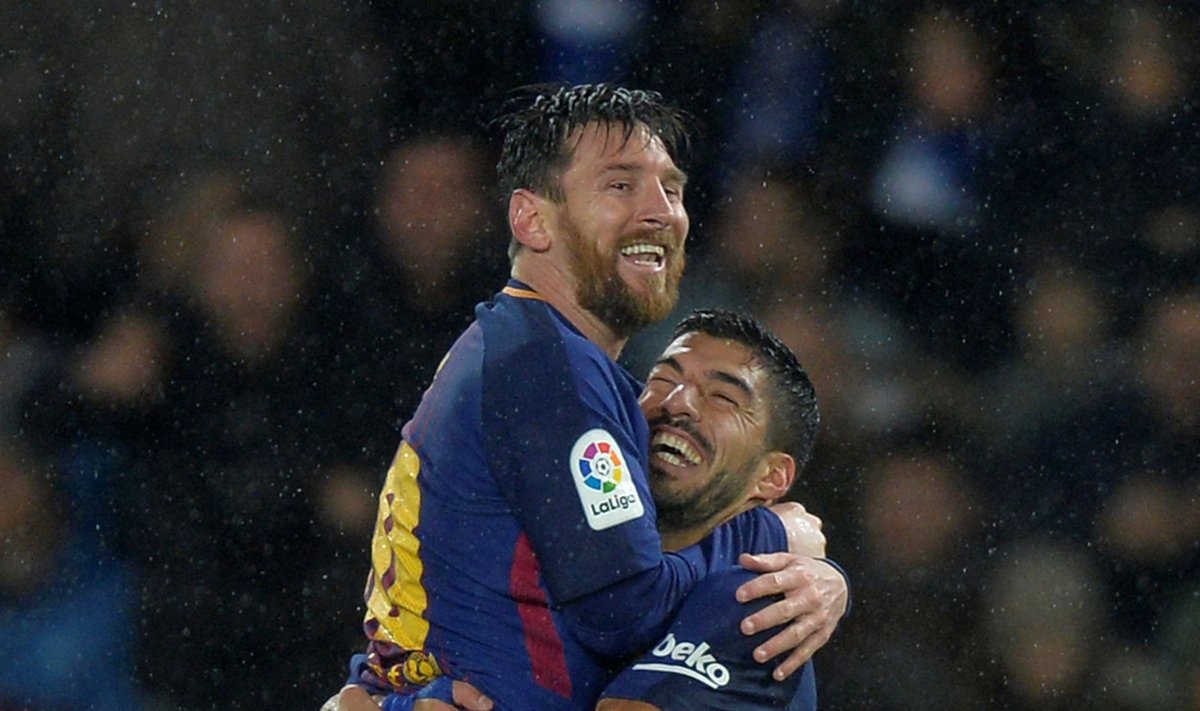 Luisas Suarezas ir Lionelis Messi