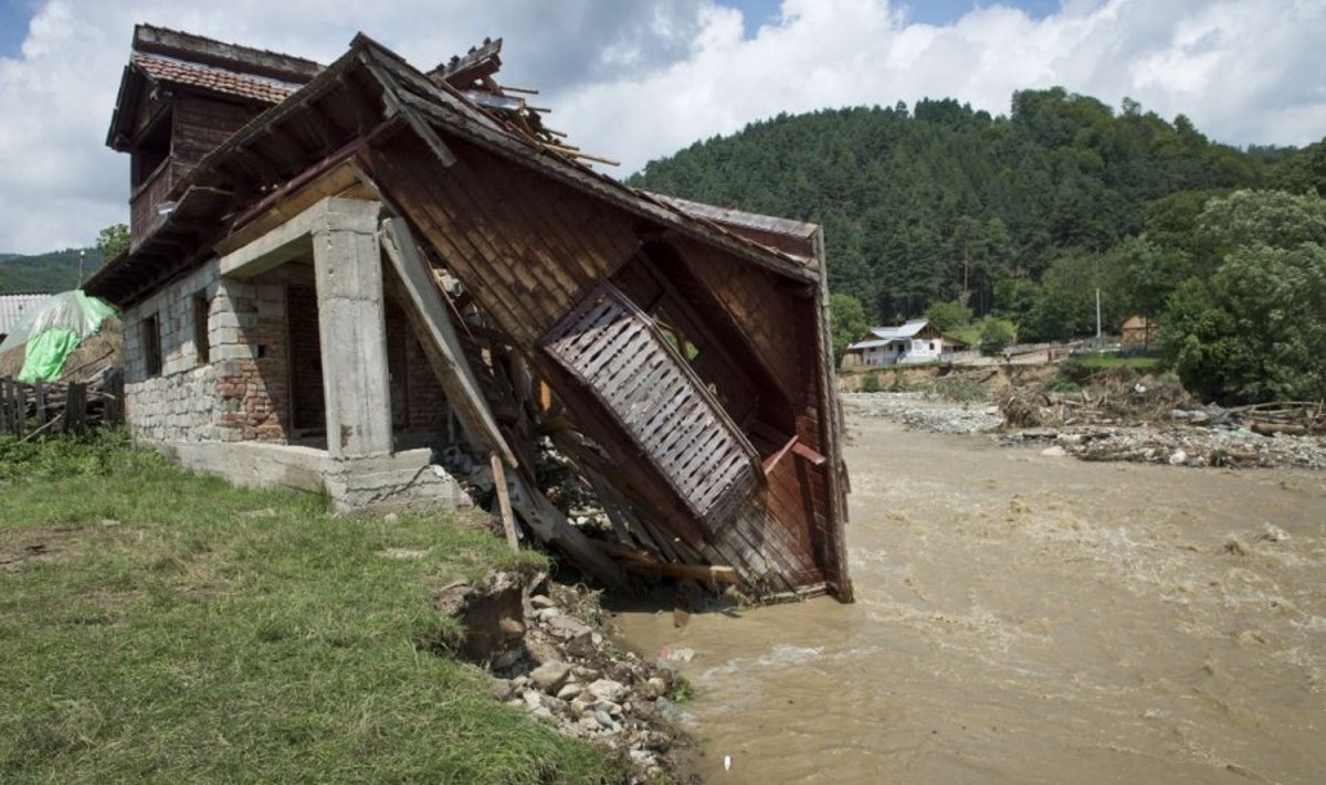 Potvyniai nuniokojo Rumuniją ir Bulgariją