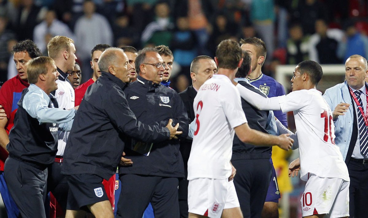 Incidentas per Serbijos ir Anglijos futbolo jaunimo rinktinių mačą
