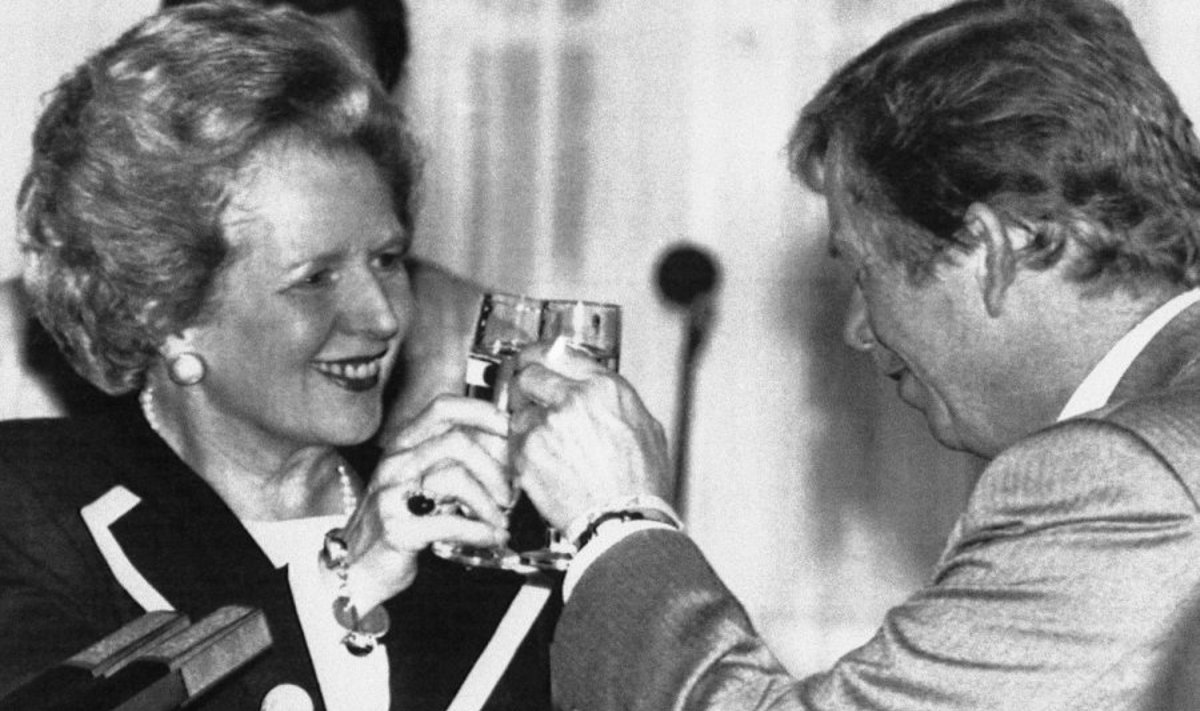 Margaret Thatcher  ir Vaclavas Havelas