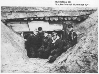 Klaipėdos (Mėmelio) gynėjai bunkeryje. Nuotrauka iš H. spaeterio knygos "The Hystory of the Panzerkorps Grossdeutschland"