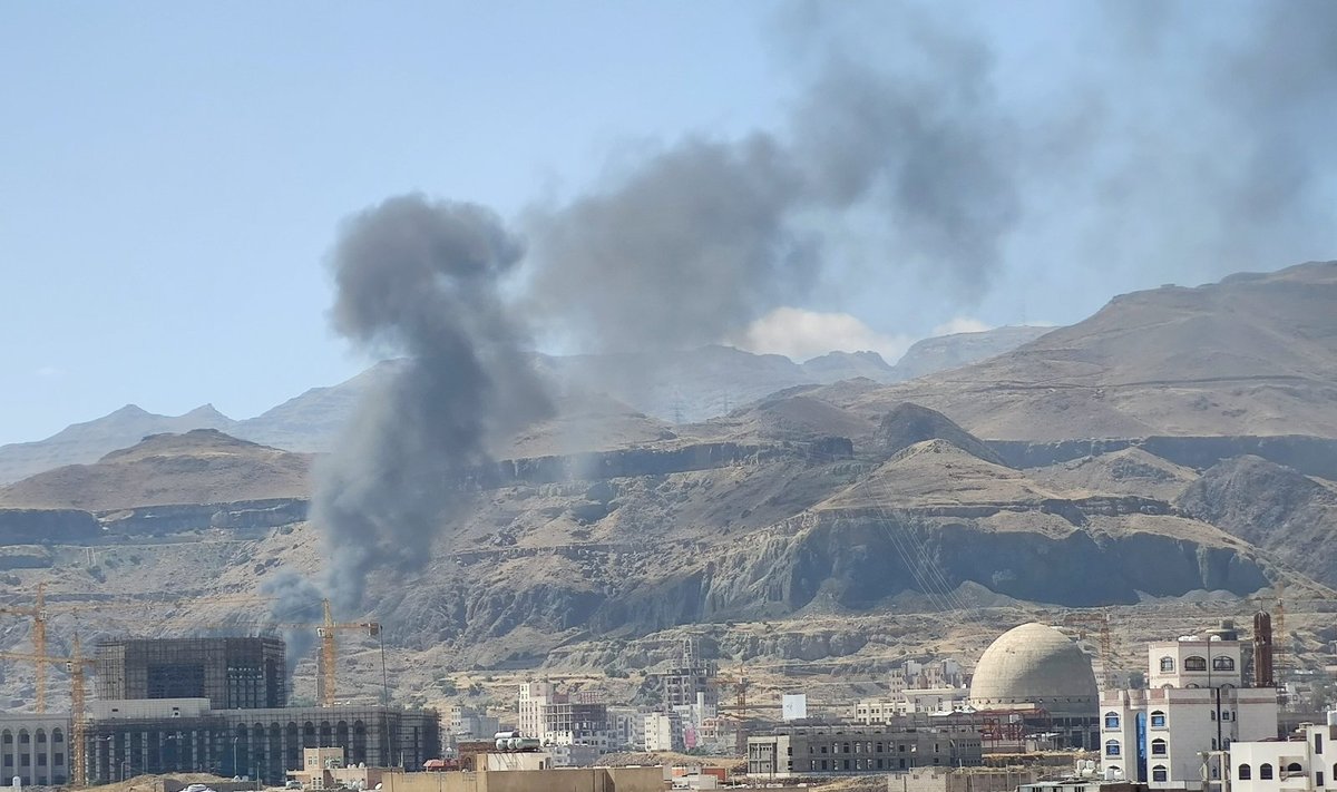 Saudo Arabijos vadovaujama koalicija smogė husių kariniams objektams Jemene