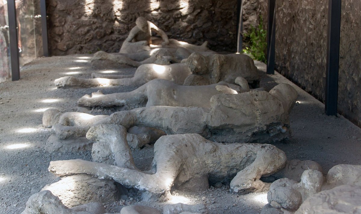 Pompėjos muziejuje saugomi palaikai