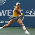 WTA serijos teniso turnyro Stanforde favoritė nepateko į ketvirtfinalį
