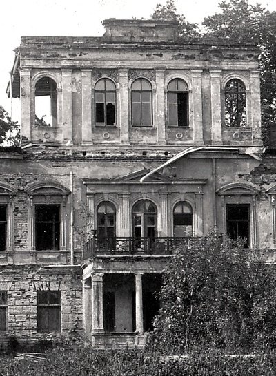Oginskių rezidencijos rūmų centrinės dalies vaizdas 1924 m.
