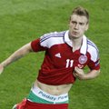 UEFA Danijos rinktinės puolėjui N.Bendtneriui skyrė 100 tūkst. eurų baudą