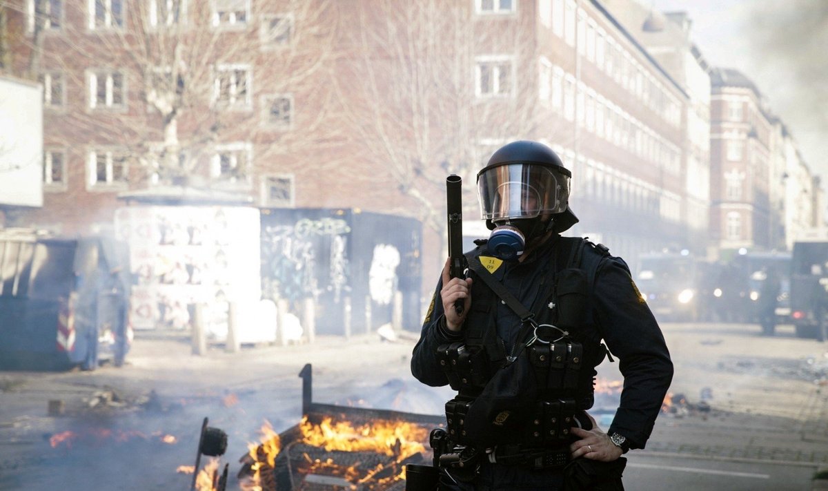 Kopenhagoje per riaušes sulaikyti 23 žmonės