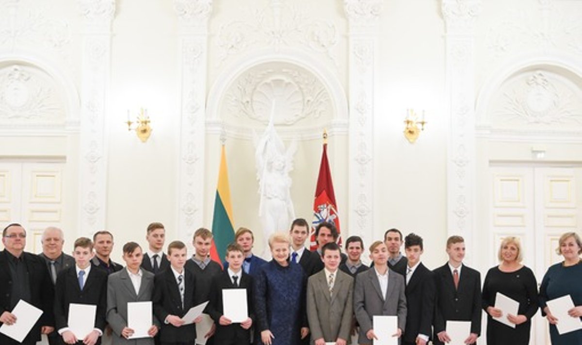 Dalia Grybauskaitė pagerbė specialiosios olimpiados sportininkus / Foto: lrp.lt
