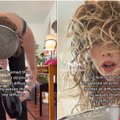 Ekspertės įvertino naujausią „TikTok“ triuką: žaibiškai plinta mada plaukus garbanoti vienu virtuviniu rakandu