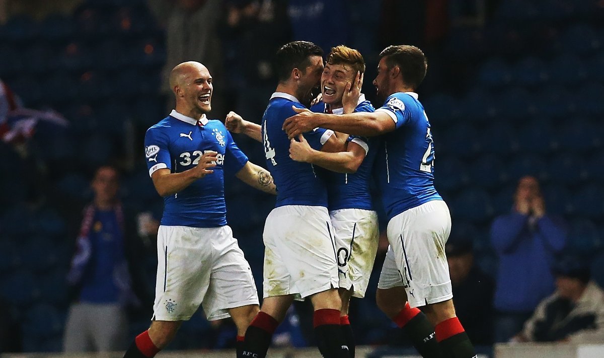 "Rangers" futbolininkai džiaugiasi 