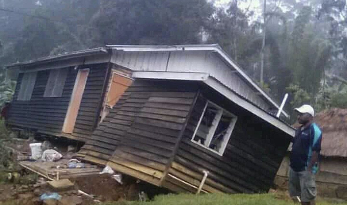Žemės drebėjimas smogė Papua Naujajai Gvinėjai