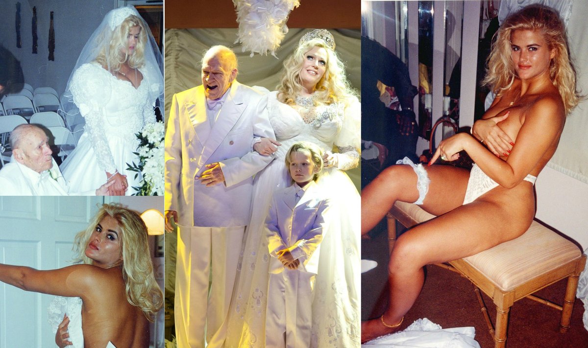 Nematyti Anna Nicole Smith ir J. Howardo Marshallo vestuvių kadrai