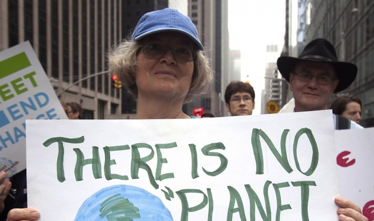 Protestas prieš klimato kaitą Niujorke 