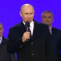 Путин спел гимн на митинге в честь годовщины аннексии Крыма