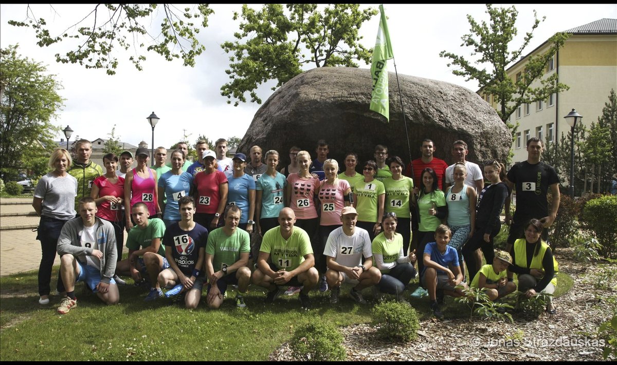 Mažeikių bėgimo klubo „Penki kalnai“ nariai – vieni pagrindinių renginio iniciatorių.