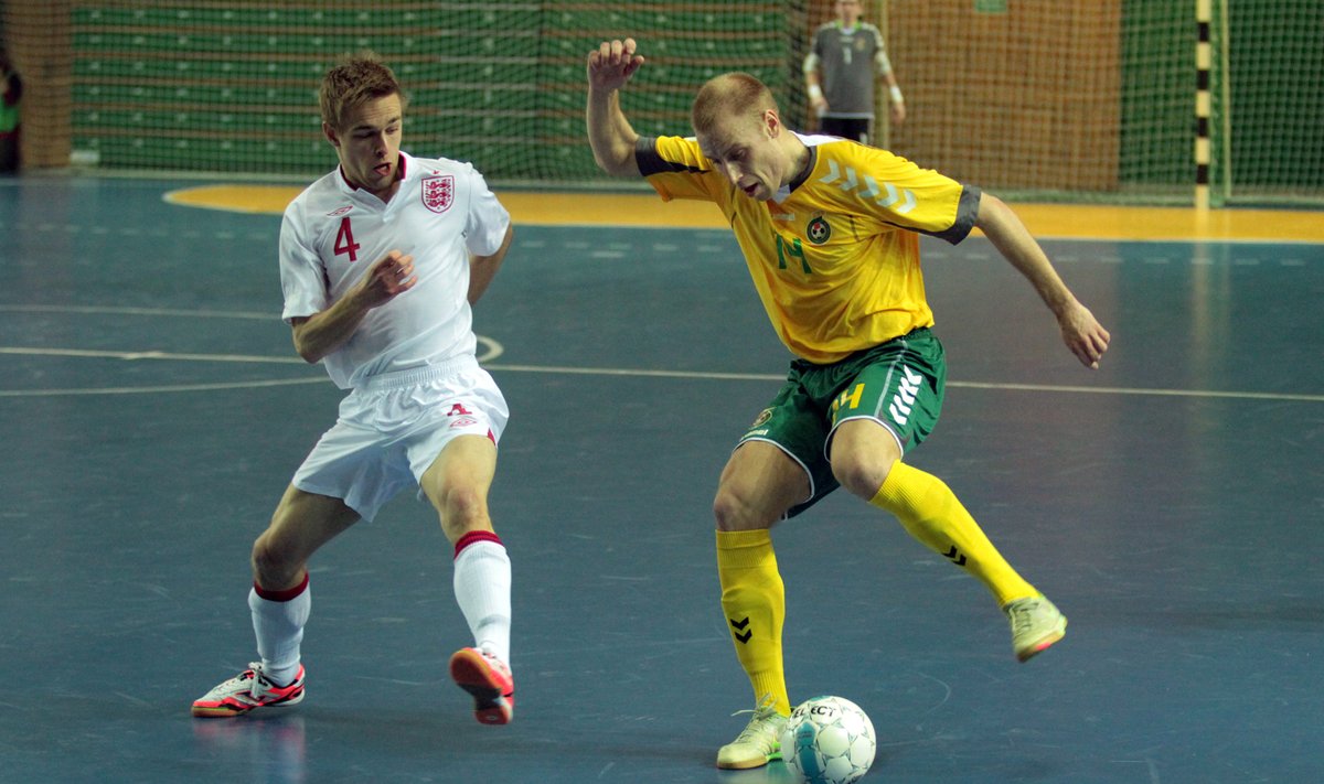 Salės futbolas: Lietuva - Anglija