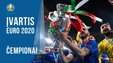 įVARtis Euro2020: įspūdinga Italija palaužė Angliją ir tapo Europos čempione