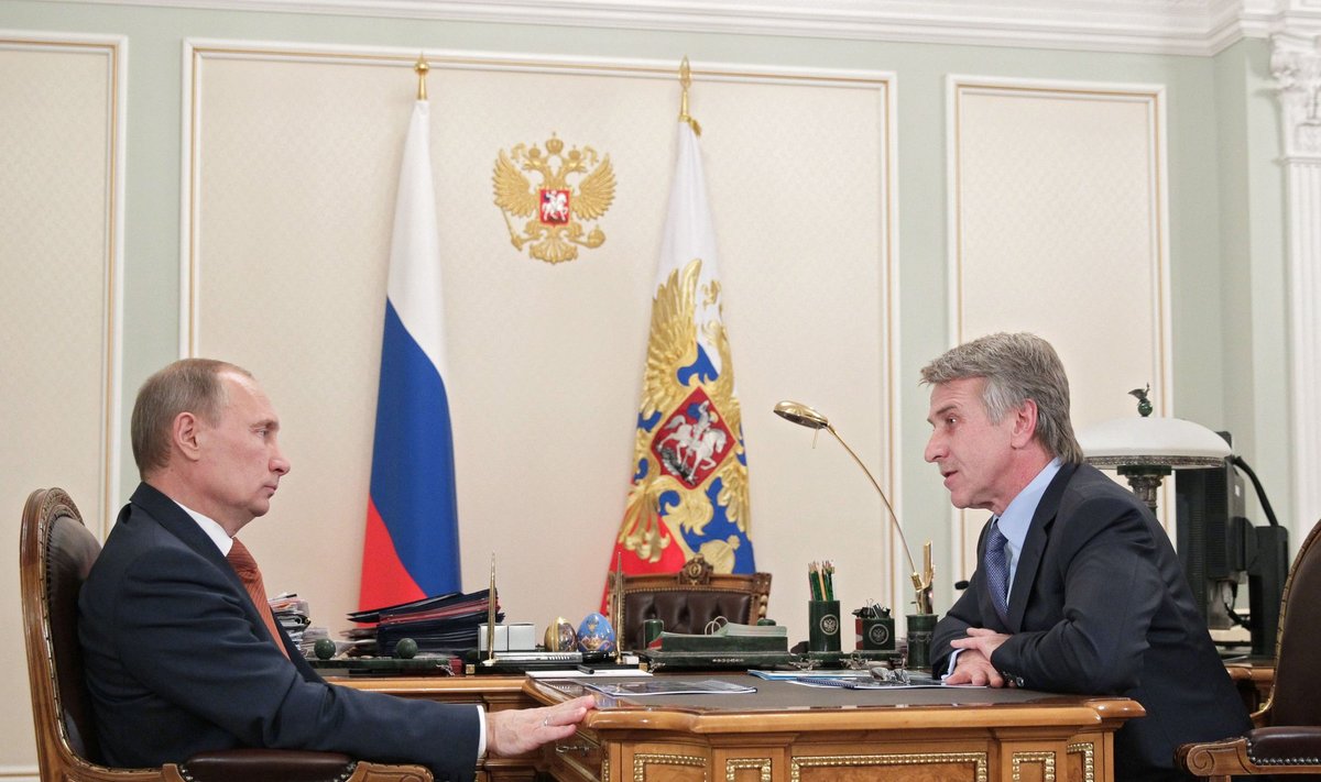 Leonidas Michelsonas su Vladimiru Putinu