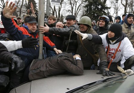 Protestuotojai Ukrainoje