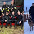 Drąsi gelbėjimo operacija Utenos rajone: ežere įlūžęs vyras su šunimi gali švęsti antrą gimtadienį