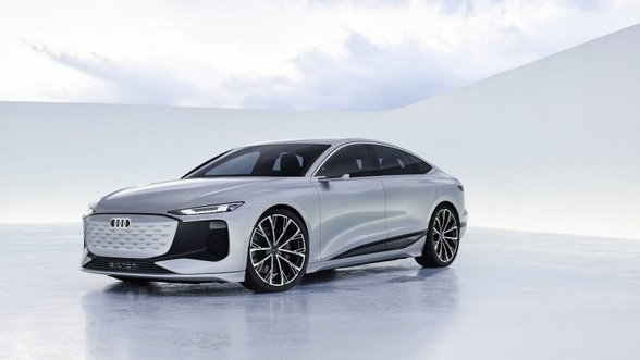 „Audi A6 e-tron concept“: elektromobilis, kuris nuvažiuos daugiau nei 700 kilometrų