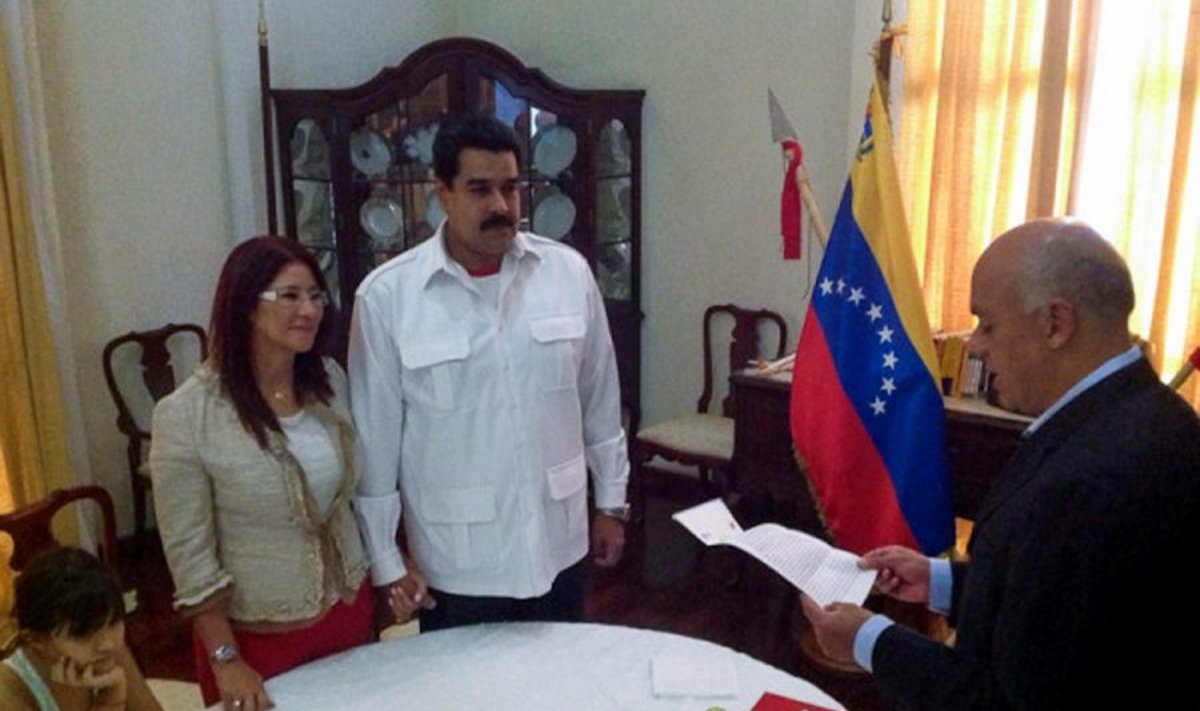 Nicolasas Maduro ir Cilia Flores