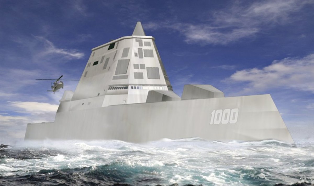 JAV "Zumwalt" klasės karo laivas "DDG-1000"  