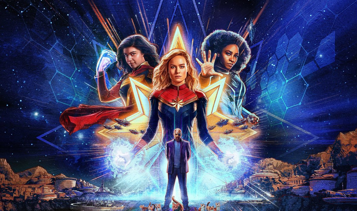 "Kapitonė Marvel 2" filmo plakatas